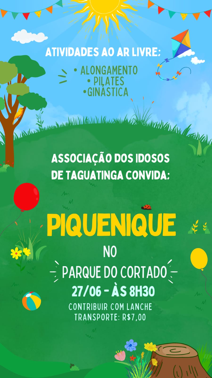 Piquenique no Parque do Cortado